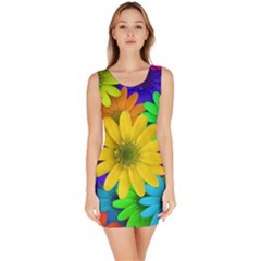 Gerbera Daisies Bodycon Dress by StuffOrSomething