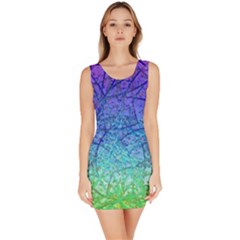 Grunge Art Abstract G57 Bodycon Dress by MedusArt