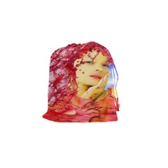 Tears Of Blood Drawstring Pouch (small) by icarusismartdesigns