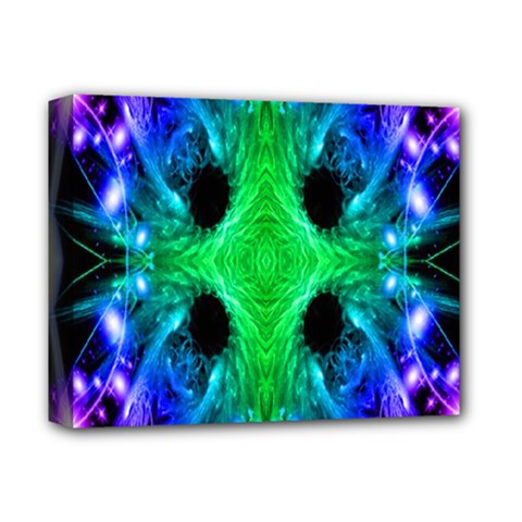 Alien Snowflake Deluxe Canvas 14  X 11  (framed) by icarusismartdesigns