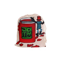 Jammy Dodger Drawstring Pouch (medium) by JUNEIPER07
