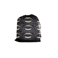 Black Liquor  Drawstring Pouch (small) by OCDesignss