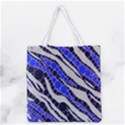 Blue Zebra Bling  All Over Print Grocery Tote Bag View1
