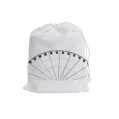 Untitled Drawstring Pouch (large) by things9things