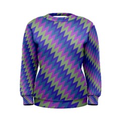 Diagonal Chevron Pattern Sweatshirt by LalyLauraFLM