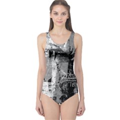 Urban Graffiti One Piece Swimsuit by ArtistRoseanneJones