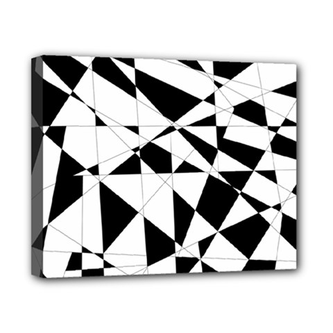 Shattered Life In Black & White Canvas 10  X 8  (framed) by StuffOrSomething