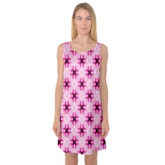 Cute Pretty Elegant Pattern Sleeveless Satin Nightdresses by GardenOfOphir