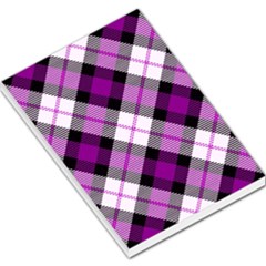 Smart Plaid Purple Large Memo Pads by ImpressiveMoments