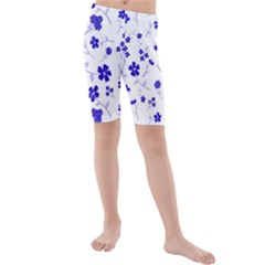Sweet Shiny Flora Blue Kid s Swimwear by ImpressiveMoments