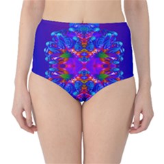 Abstract 5 High-waist Bikini Bottoms by icarusismartdesigns