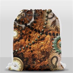 Steampunk In Noble Design Drawstring Bag (small) by FantasyWorld7