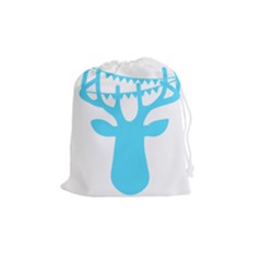Party Deer With Bunting Drawstring Pouches (medium)  by CraftyLittleNodes