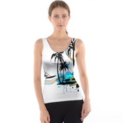 Surfing Tank Tops by EnjoymentArt