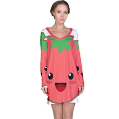 Kawaii Tomato Long Sleeve Nightdresses by KawaiiKawaii