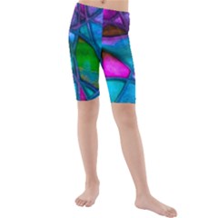 Imposant Abstract Teal Kid s Swimwear by ImpressiveMoments