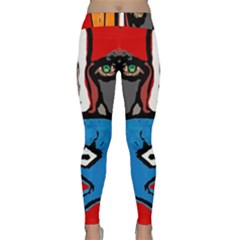 Blue Yoga Leggings  by DryInk