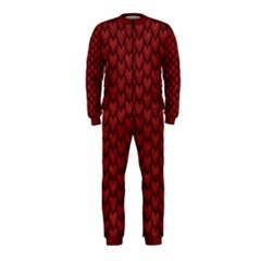 Red Reptile Skin Onepiece Jumpsuit (kids) by trendistuff