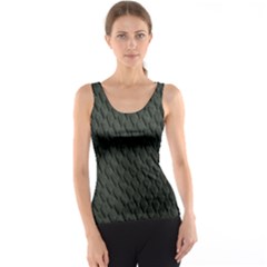Dark Green Scales Tank Top by trendistuff