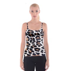 Black And Brown Leopard Spaghetti Strap Tops by trendistuff