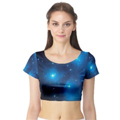 Pleiades Short Sleeve Crop Top by trendistuff