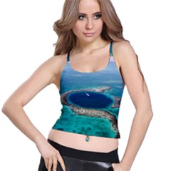 Great Blue Hole 1 Spaghetti Strap Bra Tops