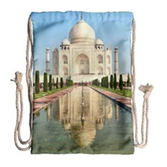 Taj Mahal Drawstring Bag (large) by trendistuff