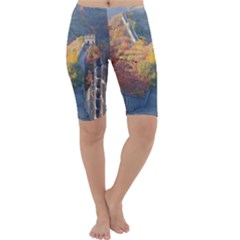 Great Wall Of China 1 Cropped Leggings by trendistuff