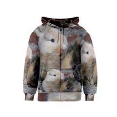 Small Baby Rabbits Kids Zipper Hoodies by trendistuff