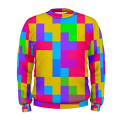 Colorful Tetris Shapes  Men s Sweatshirt by LalyLauraFLM
