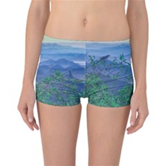 Fantasy Landscape Photo Collage Reversible Boyleg Bikini Bottoms by dflcprintsclothing