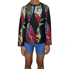 Birds Of Eight Kid s Long Sleeve Swimwear by MRTACPANS