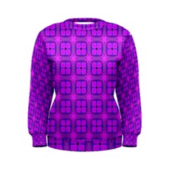 Abstract Dancing Diamonds Purple Violet Women s Sweatshirt by DianeClancy