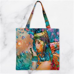 Star Illumination Zipper Grocery Tote Bag by icarusismartdesigns