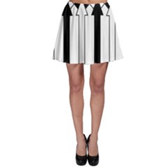 Funny Black And White Stripes Diamonds Arrows Skater Skirt by yoursparklingshop