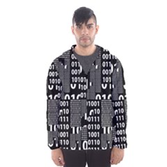 Beautiful Binary Hooded Wind Breaker (men) by StuffOrSomething