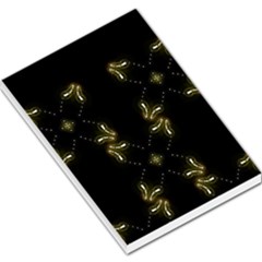 Festive Black Golden Lights  Large Memo Pads by yoursparklingshop