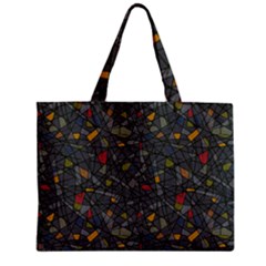 Abstract Reg Zipper Mini Tote Bag by FunkyPatterns