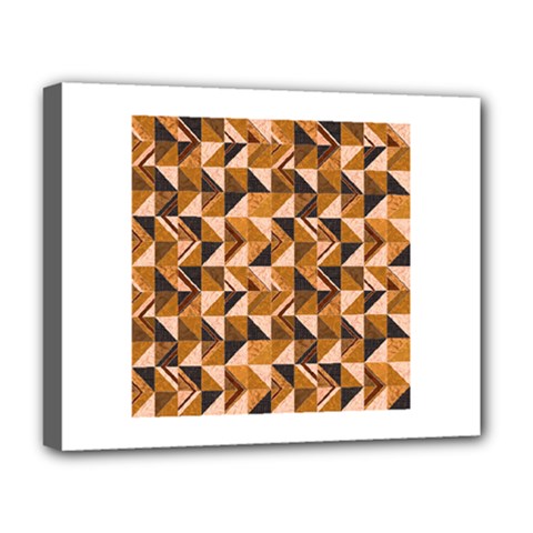 Brown Tiles Deluxe Canvas 20  X 16   by FunkyPatterns