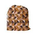 Brown Tiles Drawstring Pouches (Extra Large) View2