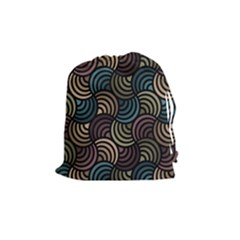 Glowing Abstract Drawstring Pouches (medium)  by FunkyPatterns