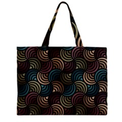 Glowing Abstract Zipper Mini Tote Bag by FunkyPatterns