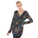 Glowing Abstract Women s Tie Up Tee View1