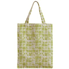 Pastel Green Zipper Classic Tote Bag by FunkyPatterns