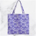 Pastel Purple Zipper Grocery Tote Bag View1