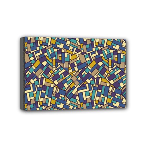 Pastel Tiles Mini Canvas 6  X 4  by FunkyPatterns