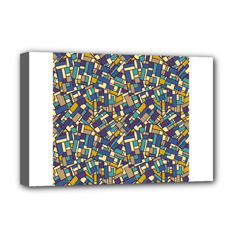 Pastel Tiles Deluxe Canvas 18  X 12   by FunkyPatterns