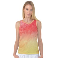 Ombre Orange Yellow Women s Basketball Tank Top by BrightVibesDesign