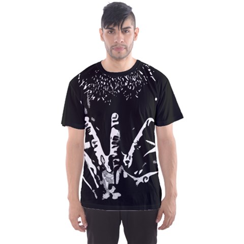 Strong Hands Men s Sport Mesh Tee by DryInk