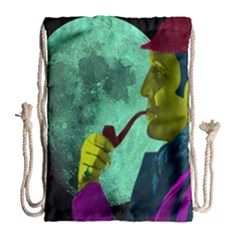 Sherlock Holmes Drawstring Bag (large) by icarusismartdesigns